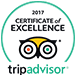 TripAdvisor 2017 Certificate of Excellence