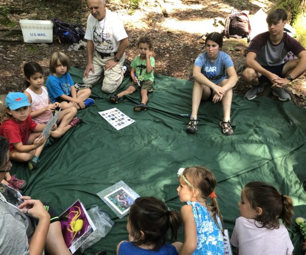Campers enjoying circle time