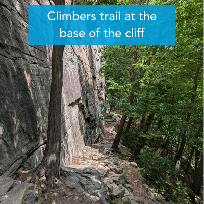 Climbers trail
